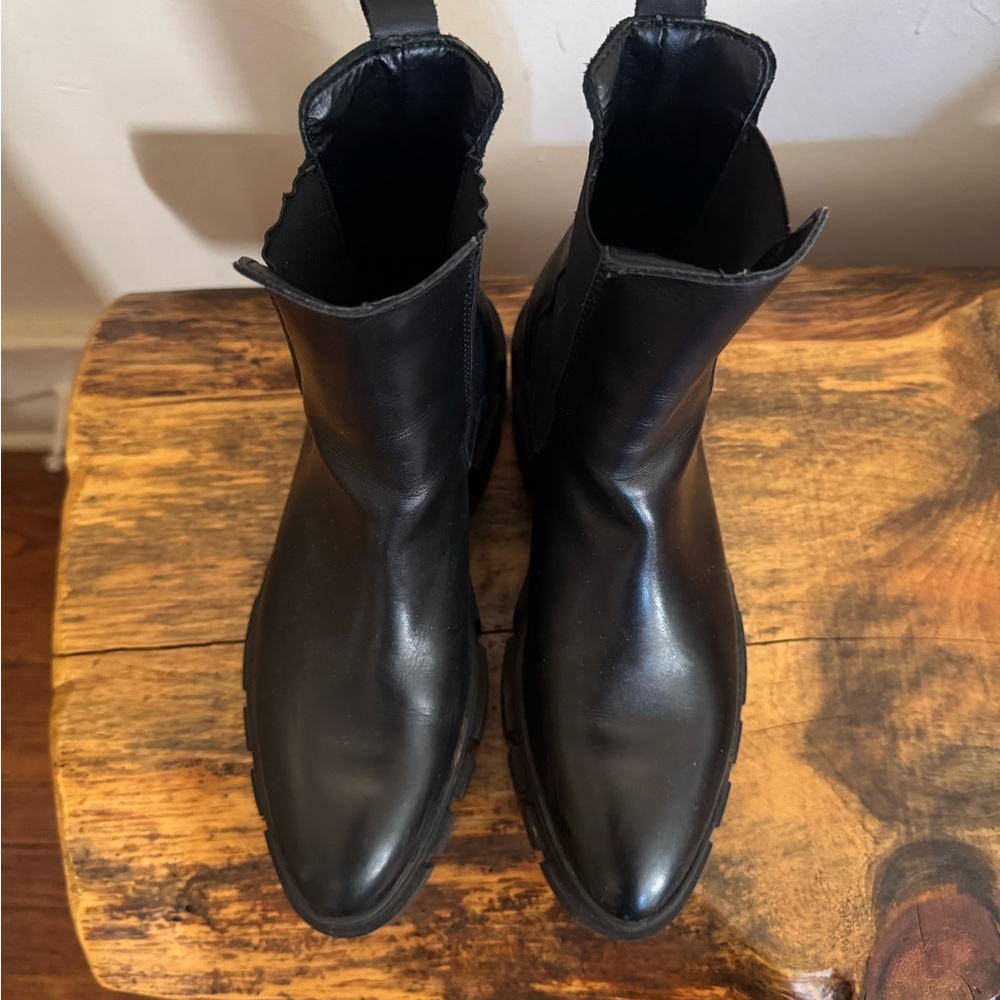 Men's Black Leather Boots